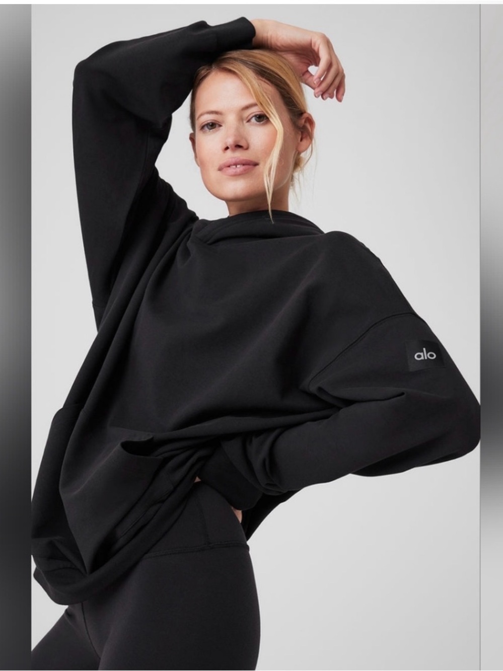 Black Alo Double Take Hoodie Size XXS